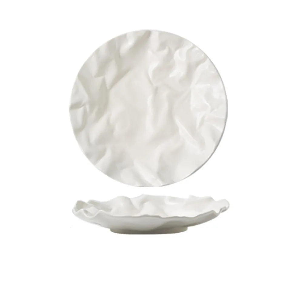 Tableware Ceramic Western Cuisine Plate Creative Multi-Function Storage Dish Reusable Dessert Tray Commercial
