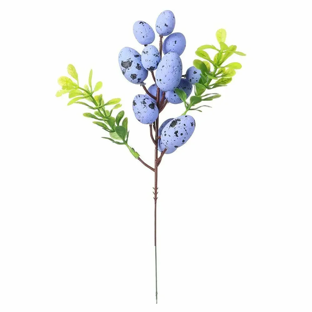 Colorful Egg Tree Branch Vibrant Natural Artificial Easter Branch Creative Easter Egg Flower For Wedding New