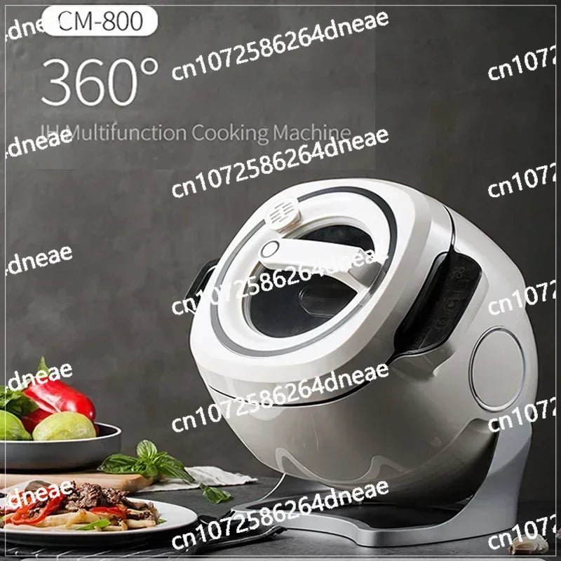 Cooking Wok Pot Non-stick Multifunctional Cooker Pot 2000W 6L 220V  Intelligent Automatic Stir Frying Machine Household Electric