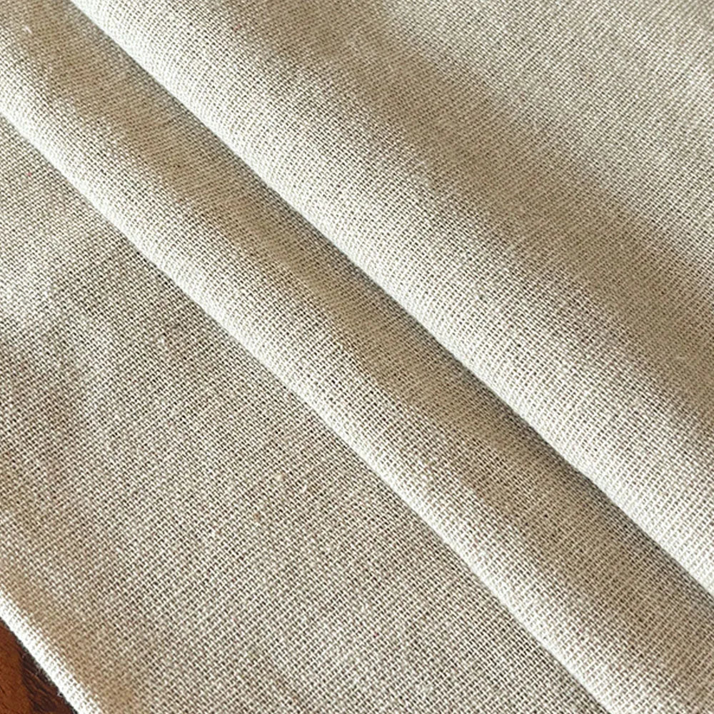 Polyester Raw Cloth Faux Linen Rough Cotton Fabric For Table Runner Curtains Decoration Sewing Storage Bag Pillow Cover Material