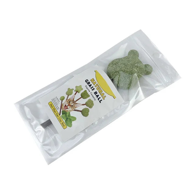 Cute Shape Fresh Cat Catnip Toys Cat Mint Natural Safety Edible Cute Shape Pet Mint Lollipop Catnip Ball Cat Toy Clean Teeth