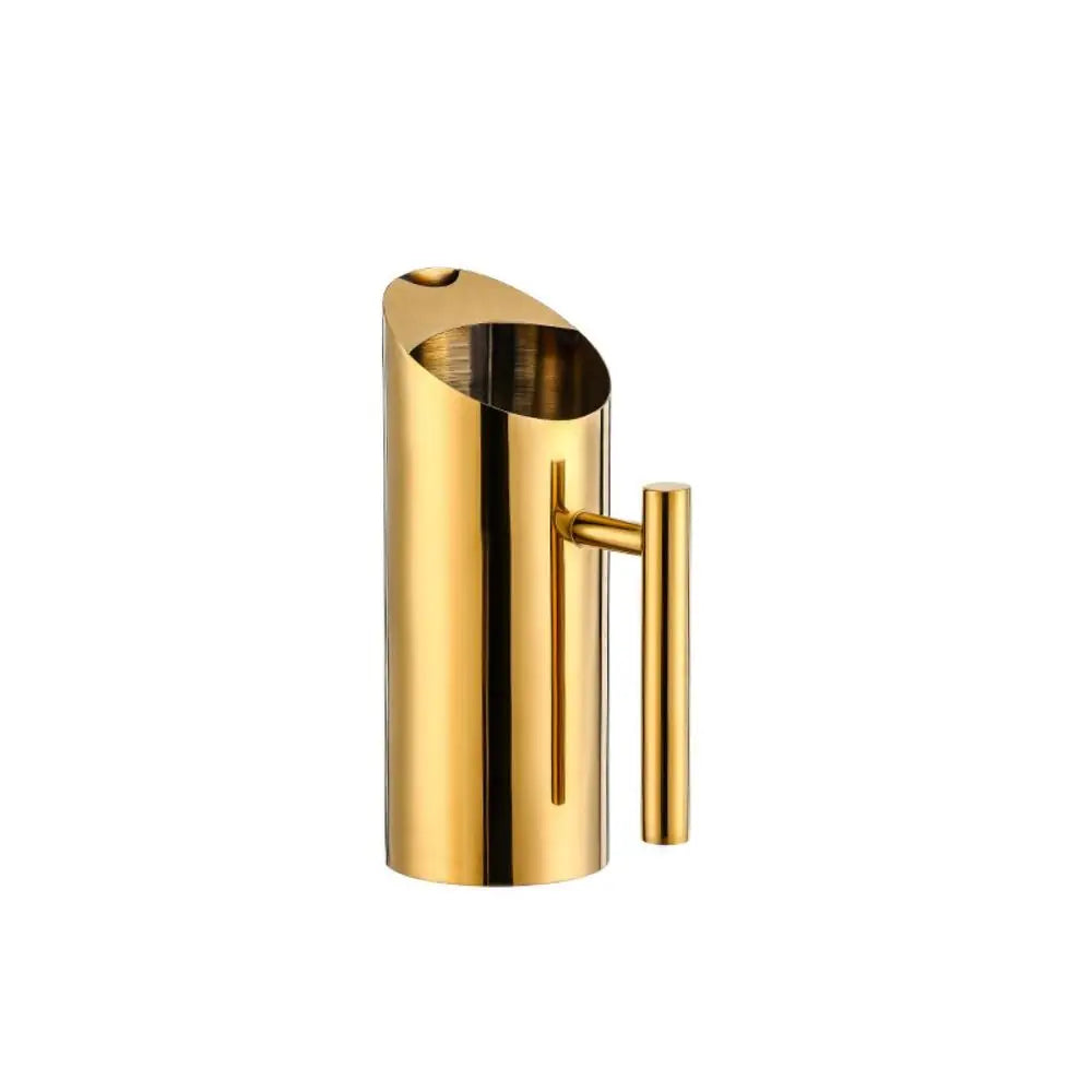 Coffee Jug 1/1.5/2L Stainless Steel Water Jug Large Capacity Straight Cold Kettle Splash Proof Silver/gold Pitcher KTV