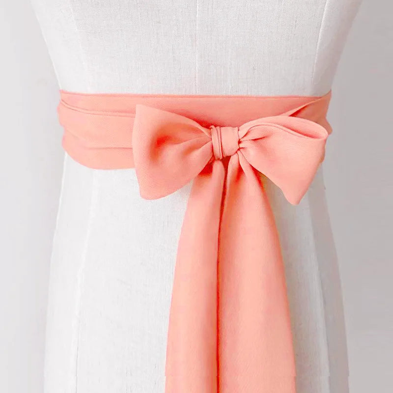 Traditional Chinese Girdle Hanfu Belt 200cm Summer Chiffon Belt Hanfu Waistband Dress Lace Up Long Ribbon Dress Sash Straps