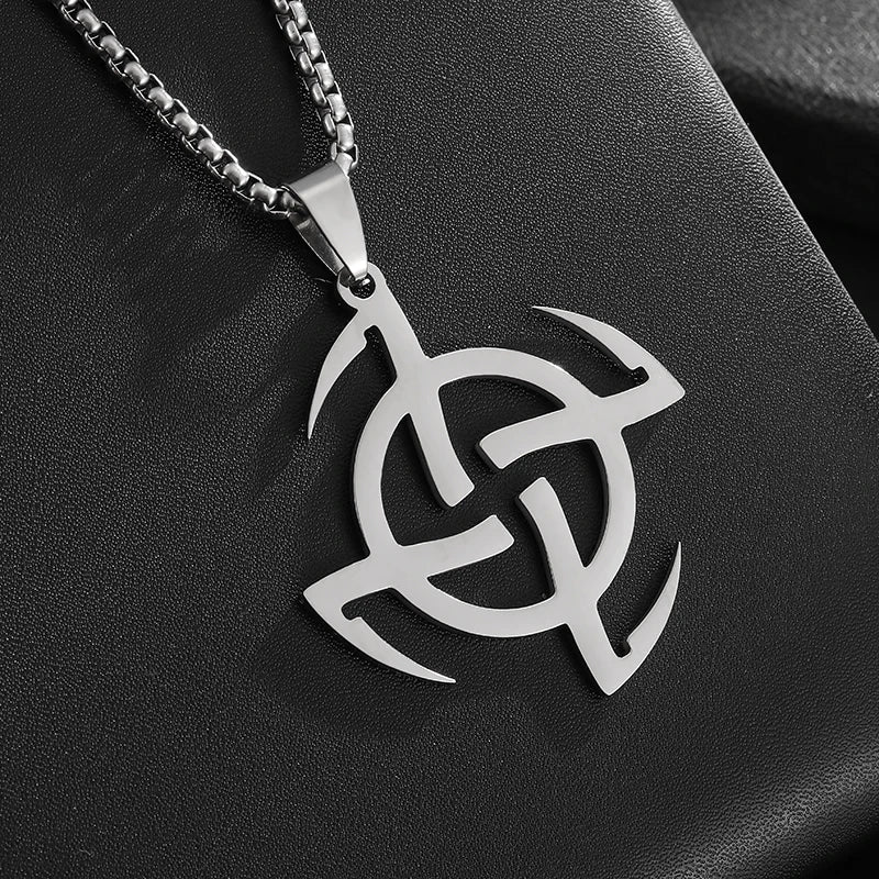 Stainless Steel Christian Eucharist Halo Grape Juice Cross Necklace Men Women Catholic Holy Spirit Church Jewelry