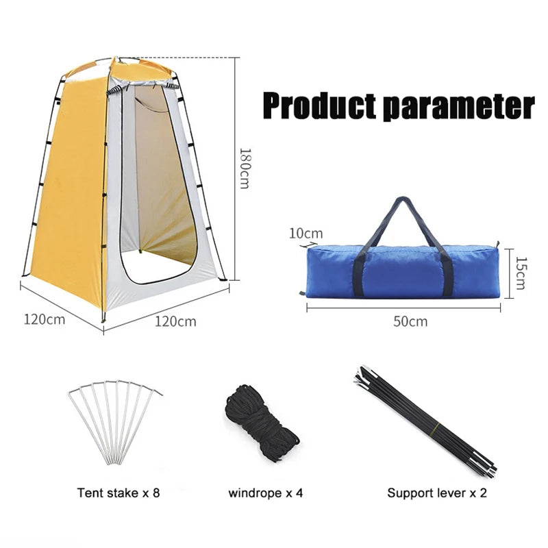 Outdoor Fishing Shade Tent Outdoor Portable Changing Room Waterproof UV Protection Tear-resistant Tent For Camping Travel