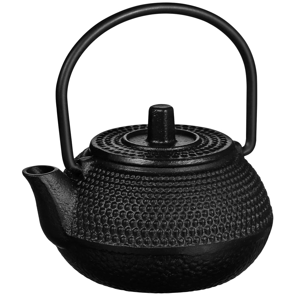 Mini Cast Iron Teapot Small Tea Kettle Rustproof Dinnerware Sets Kitchen Dining Bar nament Teapot Decorative Healthy Use