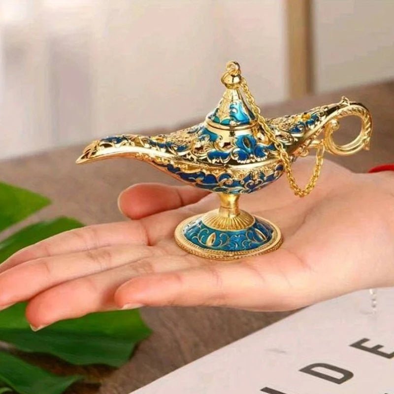 Aladdin Lamp Decoration European Vintage Home Decoration Russian Wishing Lamp Metal Decoration Crafts
