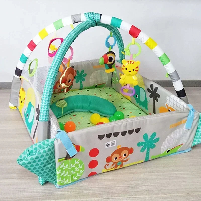 Baby Fitness Frame Crawling Game Blanket Multifunctional Mat Fence Crawling Mat Infant Rug Kids Activity Mat Gym Educational Toy